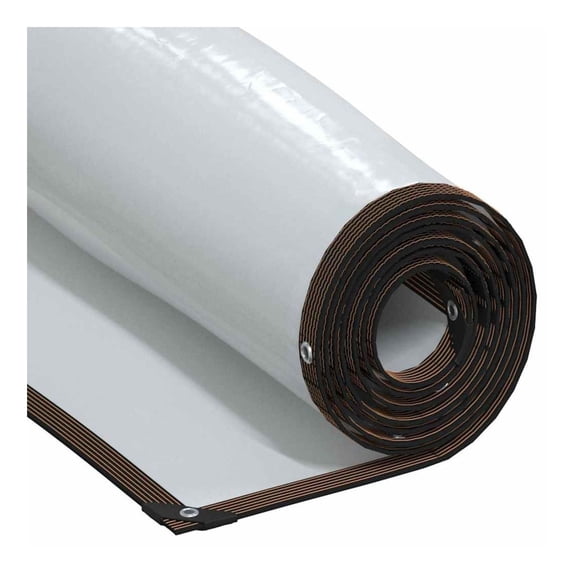 Clear Tarpaulin with Eyelets 9.8x9.8' Polyethylene