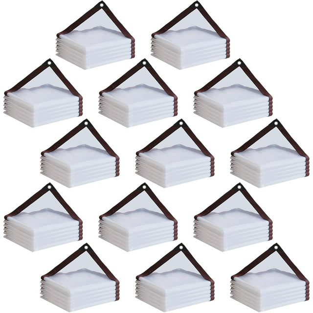 Clear Tarps with Grommets, Heavy Duty Outdoor Garden Rainproof Covering
