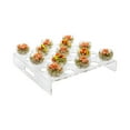 thumbnail image 1 of Clear Tek Clear Acrylic Appetizer Cups Serving Tray - 25 slots - 11 3/4" x 11 3/4" x 2" - 1 count box, 1 of 3
