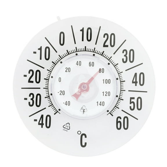 Clear Temperature Thermometers Battery-frees Temperature Monitoring Meter Double Scale -40-60 /-40-140F for Household