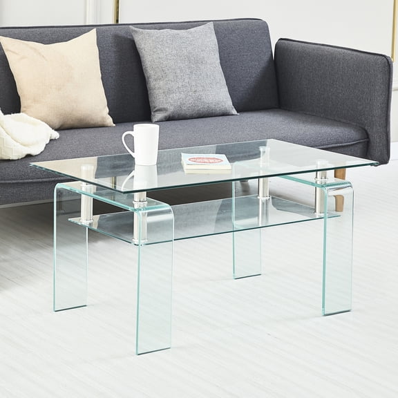 Clear Tempered Glass - Geometric Design - Guest Room, Bedroom - Smooth Surface for Cleaning