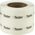 thumbnail image 1 of Clear Tester Stickers, 1/2 Inch Round, 1000 Labels on a Roll, 1 of 3
