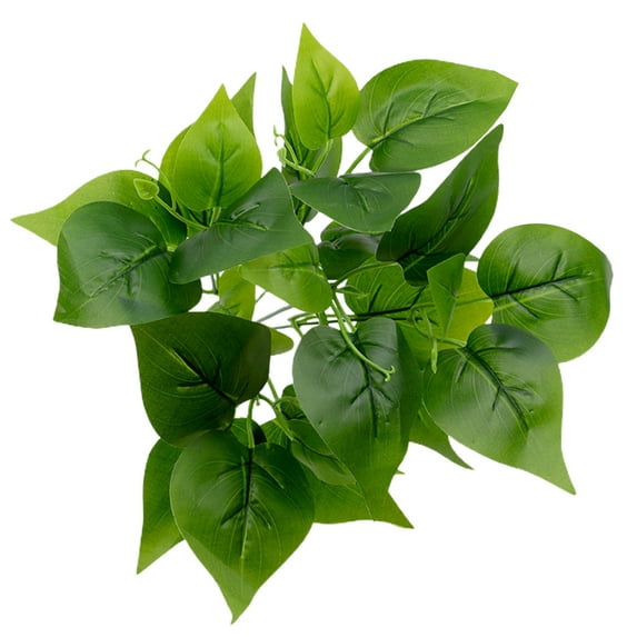 Clear Texture Artificial Leaf Fadeless Plastic Floral Arrangement Simulation Plant Home Decor