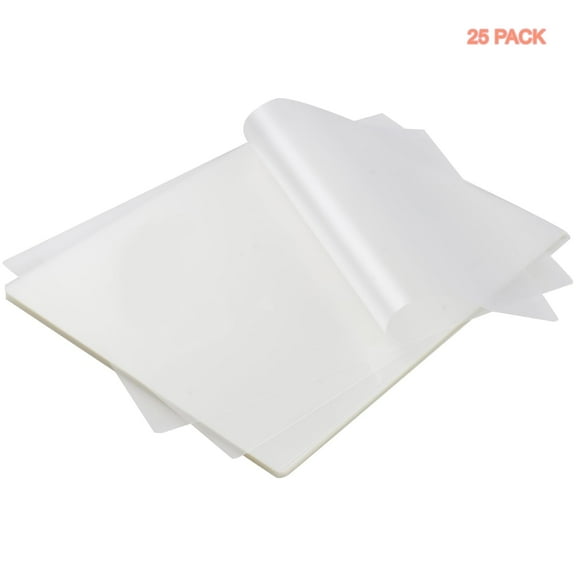 Clear Thermal Laminating Pouches Plastic Paper Laminator Sheets, 9 x 11.5-Inch, 25-Pack, 3mil