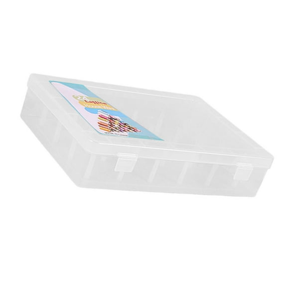 Clear Thread Box 42 Spools Storage Case Sewing Thread Organizers for Small Large Thread Spools Sewing Storage Accessory