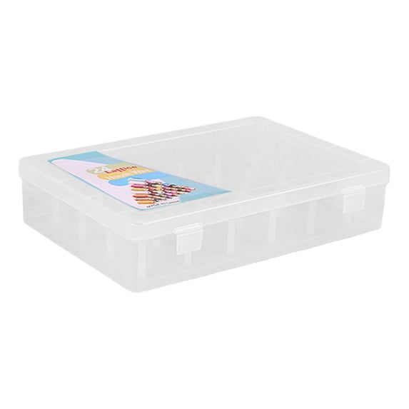 Clear Thread Spool Box 42 Spools Thread Spool Organizers Thread Bobbin Storage Case for Small Large Sewing Thread Spool