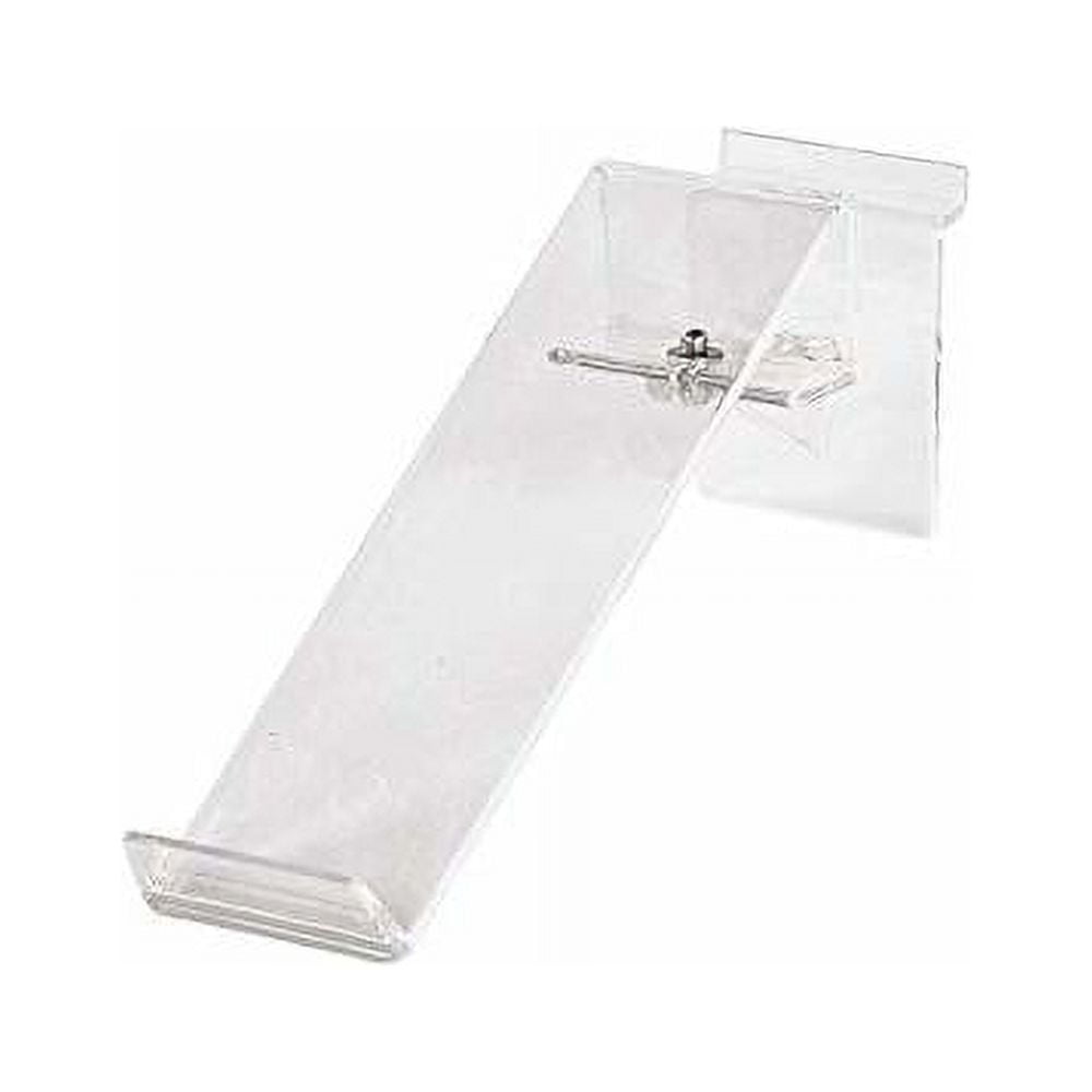 Clear ToeHold Swivel Shoe Display For Slatwall Or Wire Grid Set Of 2