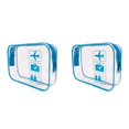 thumbnail image 1 of Clear Toiletry Bag Quart Size Travel Makeup Cosmetic Pouch Waterproof Carry On Airport Airline Compliant Lightweight Organizer for Women Men Travel Essentials 20.5x2x15.5Inch, 1 of 4