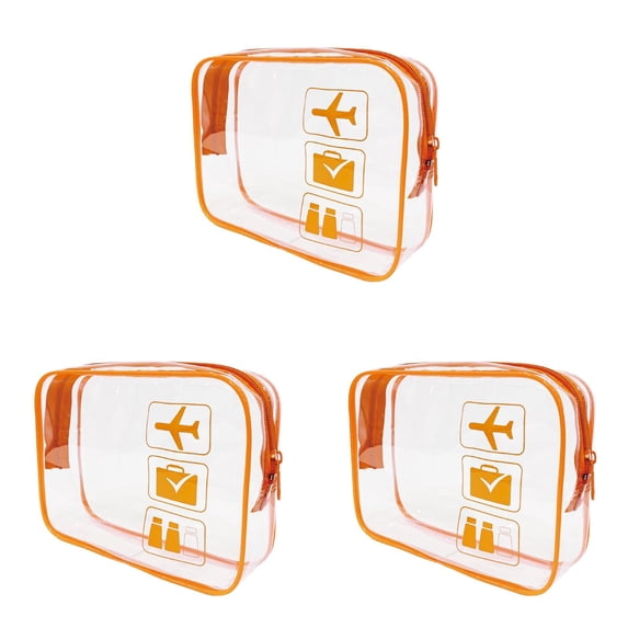 Clear Toiletry Bag Quart Size Travel Makeup Cosmetic Pouch Waterproof Carry On Airport Airline Compliant Lightweight Organizer for Women Men Travel Essentials 20.5x2x15.5Inch
