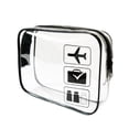 thumbnail image 1 of Clear Toiletry Bag Quart Size Travel Makeup Cosmetic Pouch Waterproof Carry On Airport Airline Compliant Lightweight Organizer for Women Men Travel Essentials 20.5x2x15.5Inch, 1 of 4