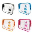 thumbnail image 1 of Clear Toiletry Bag Quart Size Travel Makeup Cosmetic Pouch Waterproof Carry On Airport Airline Compliant Lightweight Organizer for Women Men Travel Essentials 20.5x2x15.5Inch, 1 of 9
