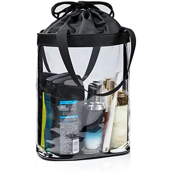 Clear Toiletry Bag, Travel Toiletry Bag for Women, TSA Approved Claer Bag,  Clear  Bag  Pouch, Transparent  Organizer, Carry  Airport Airline Compliant