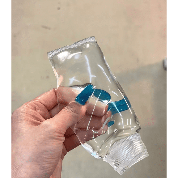 Clear Toothpaste Squishy Toy , 4in Jumbo Slow Rise Toothpaste Tube Squeeze Anxiety Relief Fidget Toy for Kids & Adults