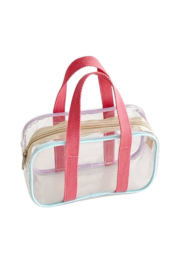 Clear Tote Bag,Transparent Bag,Jelly Clear Beach Bag for Women,PVC Waterproof Tote Bag for Beach,Pool,Outdoor Events & Daily(Orange 14*10IN)