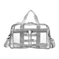 thumbnail image 1 of Clear Tote Bag Transparent Handbag Shoulder Purse Waterproof PVC Material for Women on Business Trips and Travel, 1 of 9
