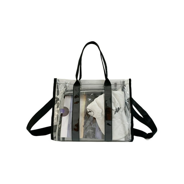 Clear Tote Bag,Transparent See Through Clear Tote Bag for Work, Sports