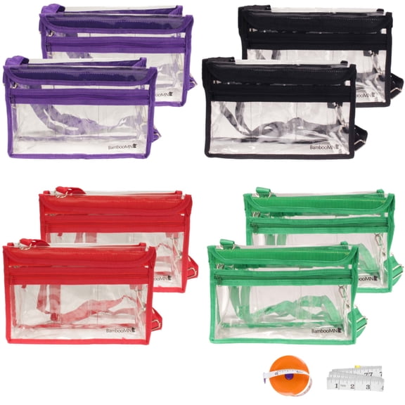 Clear Tote Bag - Travel Craft Products and Stadium Pack - Assortment - 8 Bags