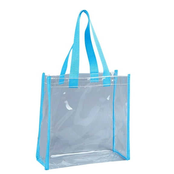 Clear Tote Bag for Women Fashion Beach Bag Shoulder Handbag For Shopping Gym Travel, Flexible Lunch Bag Transparent