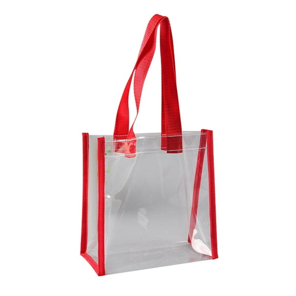 Clear Tote Bag for Women Fashion Beach Bag Shoulder Handbag For Shopping Gym Travel, Flexible Lunch Bag Transparent