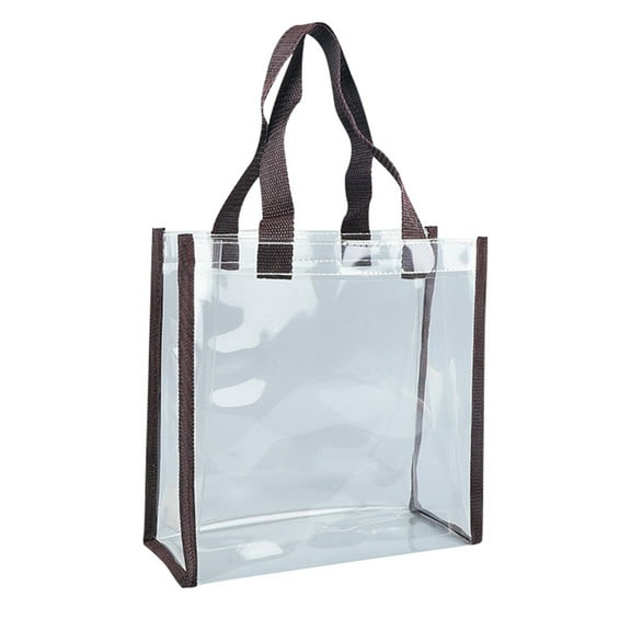 Clear Tote Bag for Women Fashion Beach Bag Shoulder Handbag For Shopping Gym Travel, Flexible Lunch Bag Transparent