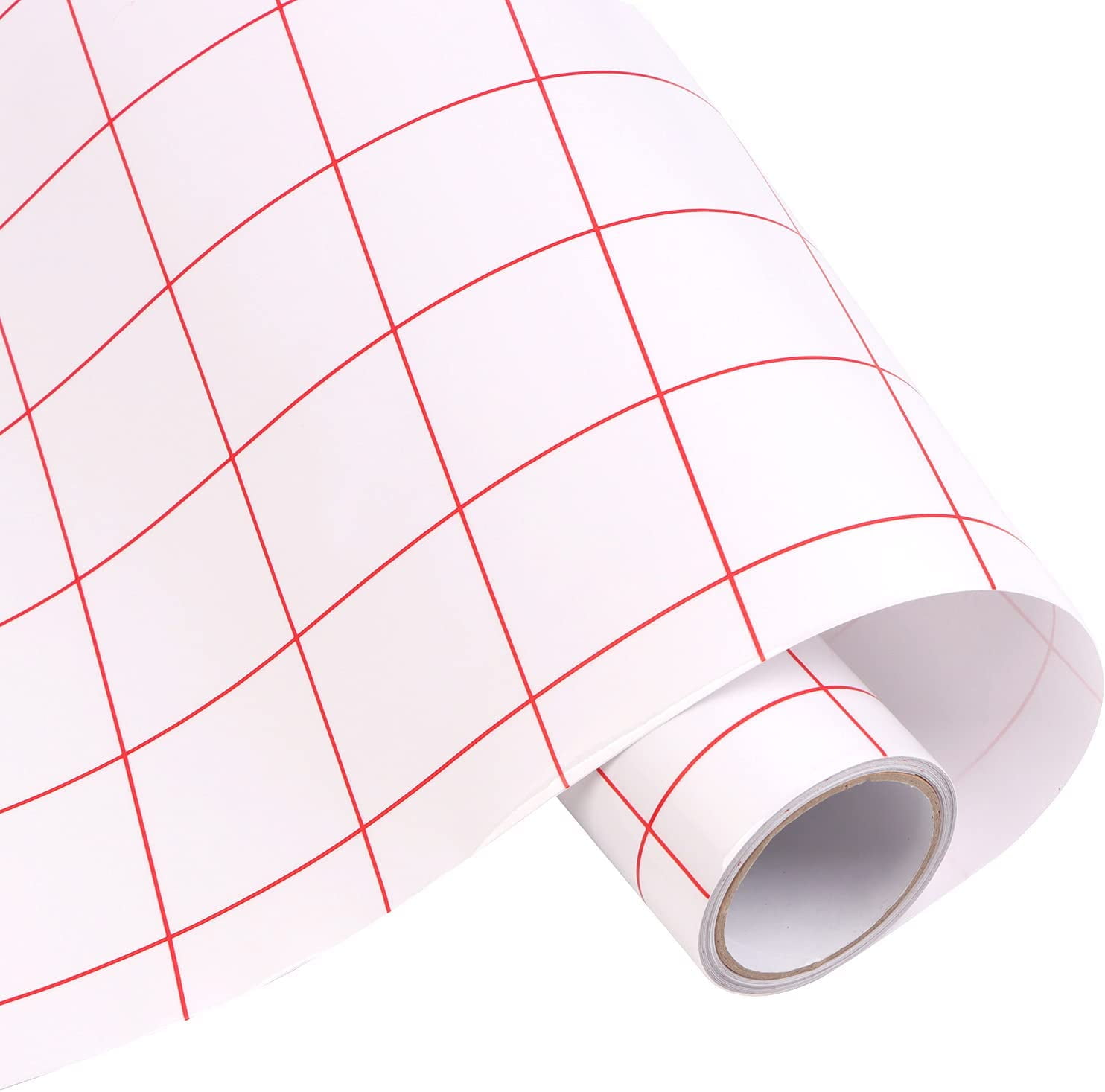 Clear Transfer Tape for Vinyl, 12" x 15 Feet（30cm x 5m） w\\/Red