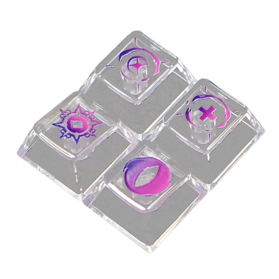 Clear Translucent Keycaps with Enhanced Light Diffusion & Ergonomic Design for Mechanical Keyboards (120)