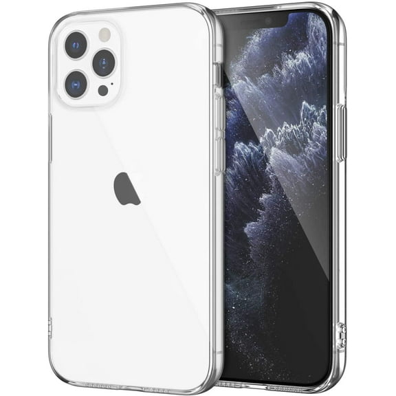 Clear Transparent Case See-Thru Flex Gel TPU Skin Slim Phone Cover for Apple iPhone 12 Pro Max (6.7")