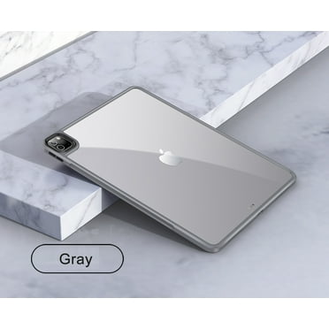 Clear Transparent Case for iPad Air 4 5 6 Pro 11 12.9 13 10.2 10.9 7/8/9/10th Gen (select your model) Sleeve Shockproof Hard Cover Funda (Gray,for iPad 10.2 7th 8th 9th Gen)