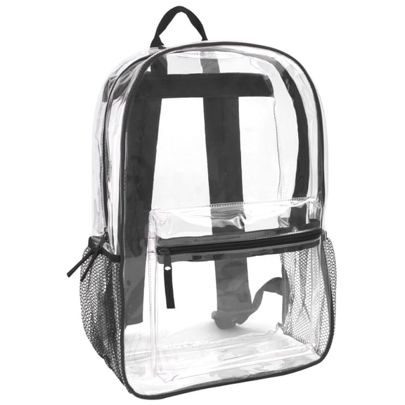 Trailmaker PVC Clear Stadium Daypack - Heavy Duty Waterproof Stadium Approved Unisex Backpack