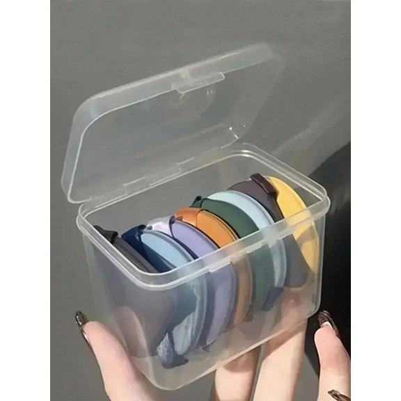 Clear Transparent Makeup Sponge & Cosmetic Storage Box, 1 Piece