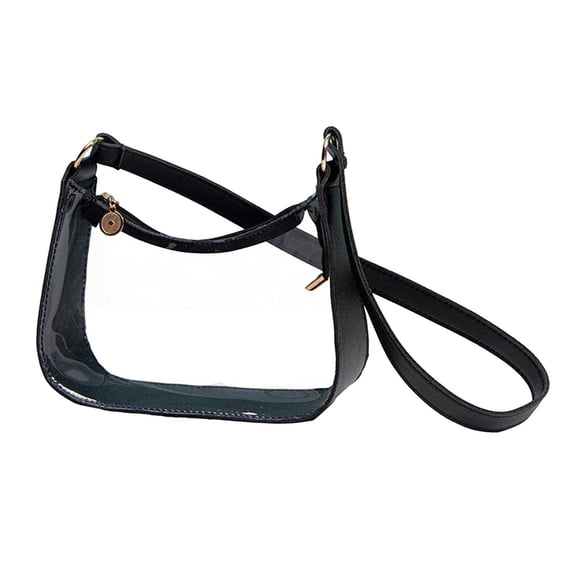 Clear Transparent Messenger Bag Fashionable Crossbody Shoulder Purse Organizer Tote Makeup Storage Carryall