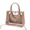 thumbnail image 1 of Clear Transparent Messenger Crossbody Bag for Women - Lightweight Sling Shoulder Purse for Stadium Concerts Travel Daily Use, 1 of 3