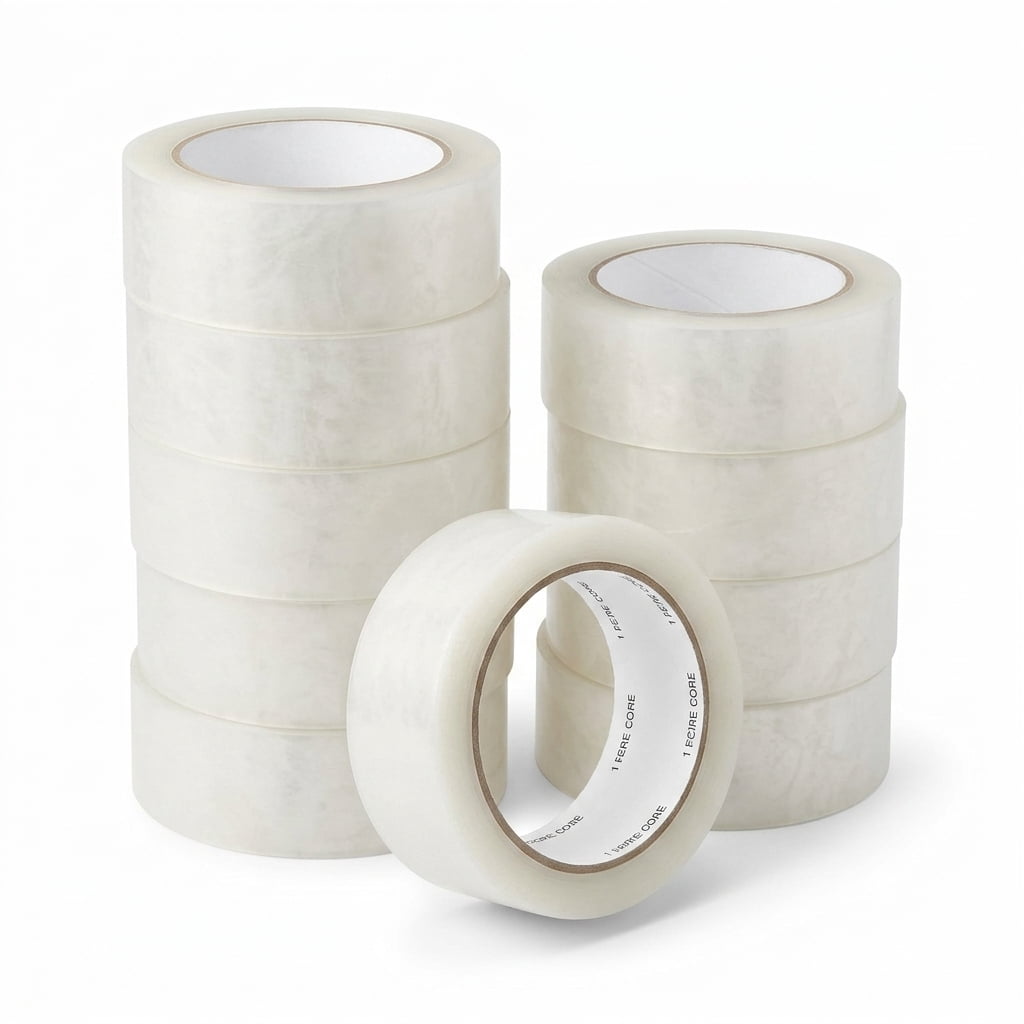 Clear Transparent Stationery Tape Refills, 1 Inch X 164 Ft, 12 Rolls ...
