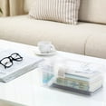thumbnail image 1 of Clear Transparent Storage Box, Versatile Desk Storage, Modern Slim Design, Organize Small Items, Storage Container, Shelf Organizer, Drawer Insert, Durable Plastic Construction, Lightweight, 1 of 6
