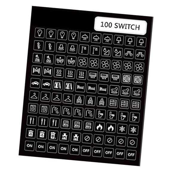 Clear Transparents Switchs Panel Labels Switches Panels Labels Decal for Home Waterproof Light Switchs Label Sticker