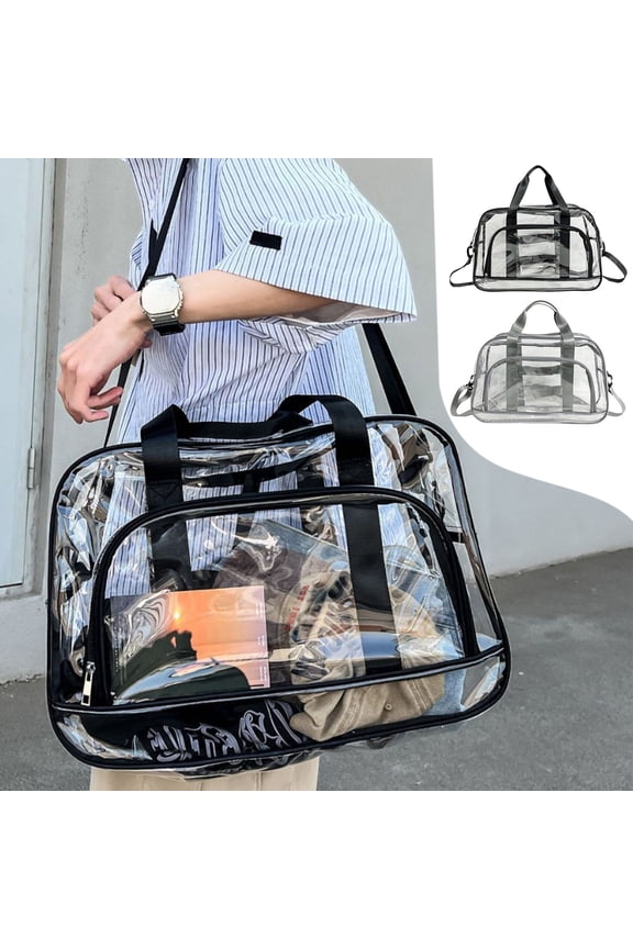 Clear Travel Duffel Bag Sports Tote Gym Bag Shoulder Weeken Der Overnight Bag Wet Dry Separation Fitness Bag Handheld Oneshoulder Yoga Exercise, by Ukhccc
