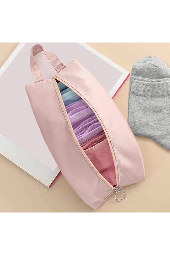 Clear Travel Makeup Bag Toiletry Organizer TSA Approved Pouch with Removable Divider Oxford Cloth