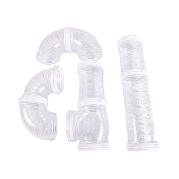 Clear Tunnel Tube Track Clear Do It Yourself Toy for Small Tube Hamster Rabbits Excercise Cage Tunnel