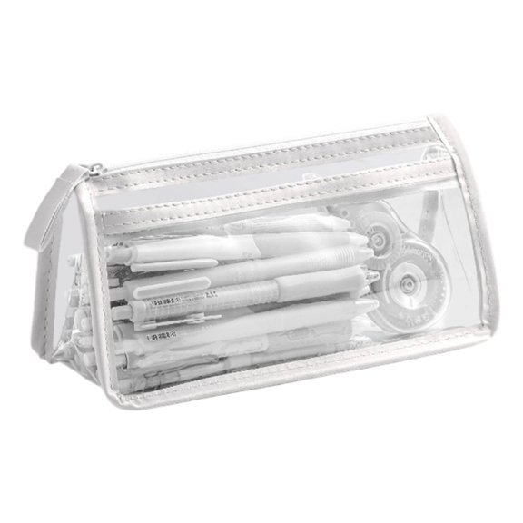 Clear Two Waterproof School Supply TPU Storage Bag Students Accessories