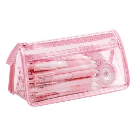 Clear Two Waterproof School Supply TPU Storage Bag Students Accessories