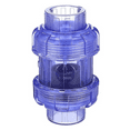 Clear UPVC Check Valve True Union Swing Check Valves Backflow Valve