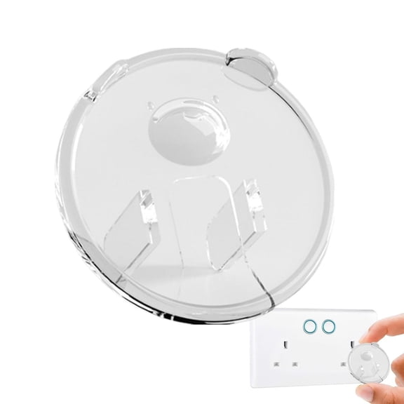 Clear US Standard Child Socket Cover - Baby Proof Plug Protector with Heat-Resistant PC Material, Electrical Outlet Safety Cap for Home & Kitchen