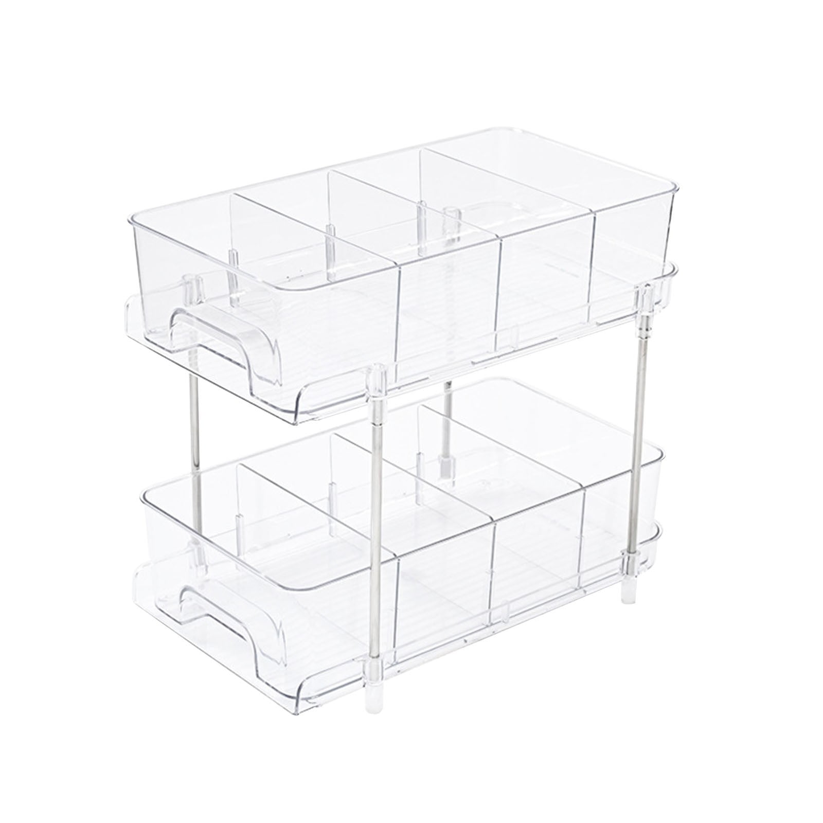 Clear Under Sink Storage Rack Multipurpose Bathroom Organizer