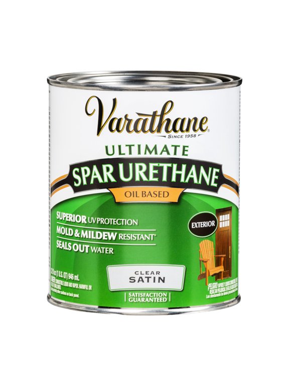 Clear, Varathane Ultimate Spar Urethane, Satin-9341H, Quart