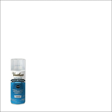 Clear, Varathane Satin Ultimate Crystal Clear Polyurethane Water-Based-200281, 11.25 oz Spray
