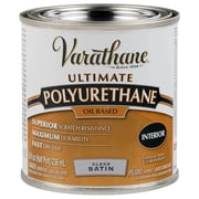 Clear, Varathane Ultimate Oil-Based Interior Polyurethane, Satin-9161H, Half Pint