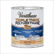 Clear, Varathane Triple Thick Matte Polyurethane-304588, Quart