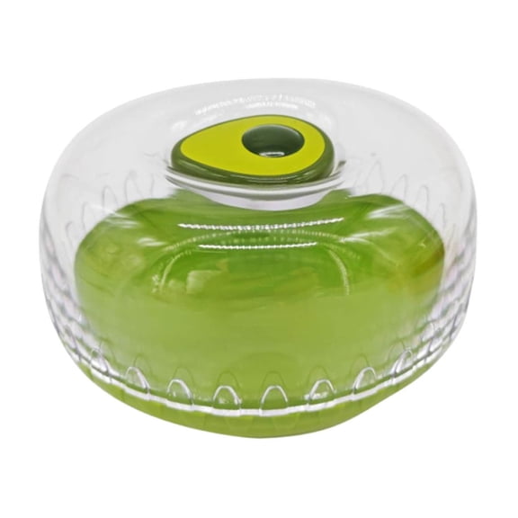 Clear Vegetable Storage Containers with Airtight Lid | Reusable Avocado Lemon Onion Keeper for Refrigerator | BPA-Free PP+ABS Produce Saver