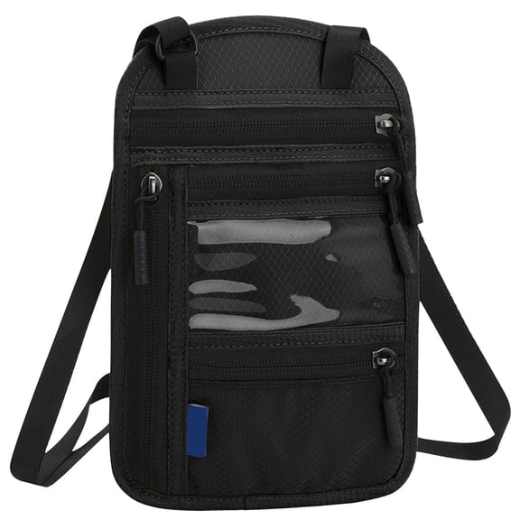 Clear Versatile Storage Bag with Airtight Seal and Waterproof Material for Office and Study Excellent for Entryway Hallway and Closet Organization Black