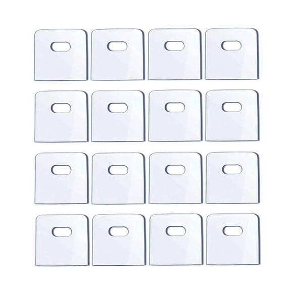 Clear Vertical Blind Repair Tabs, 16 Pieces Plastic Clips Fixers Retainers for Vertical Blinds Replacement Slats Vanes, Broken Blinds Repair Kit, Tabs for Vertical Window Blinds